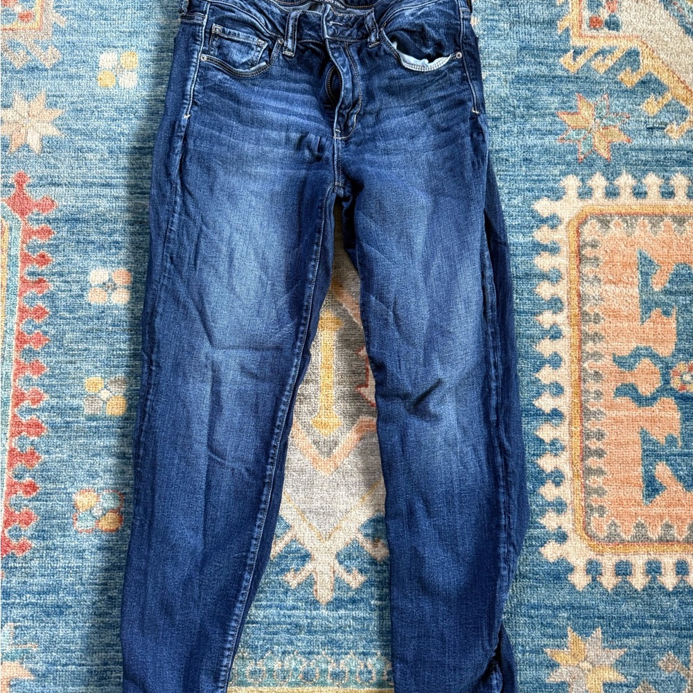 American Eagle Outfitters Dark Blue Boyfriend Jeans